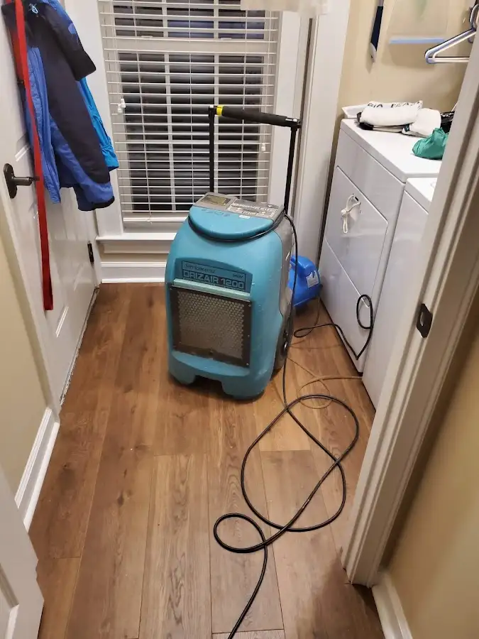 Commercial dehumidifier deployed for Flood Damage Cleanup in Lacombe