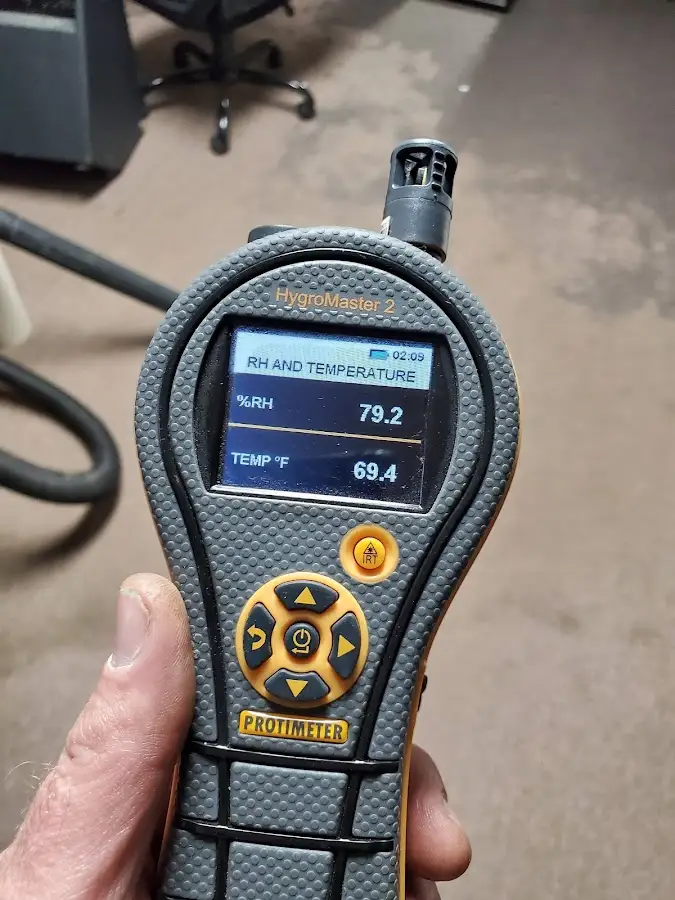 Moisture meter humidity assessment for Mold Remediation & Removal in Lacombe